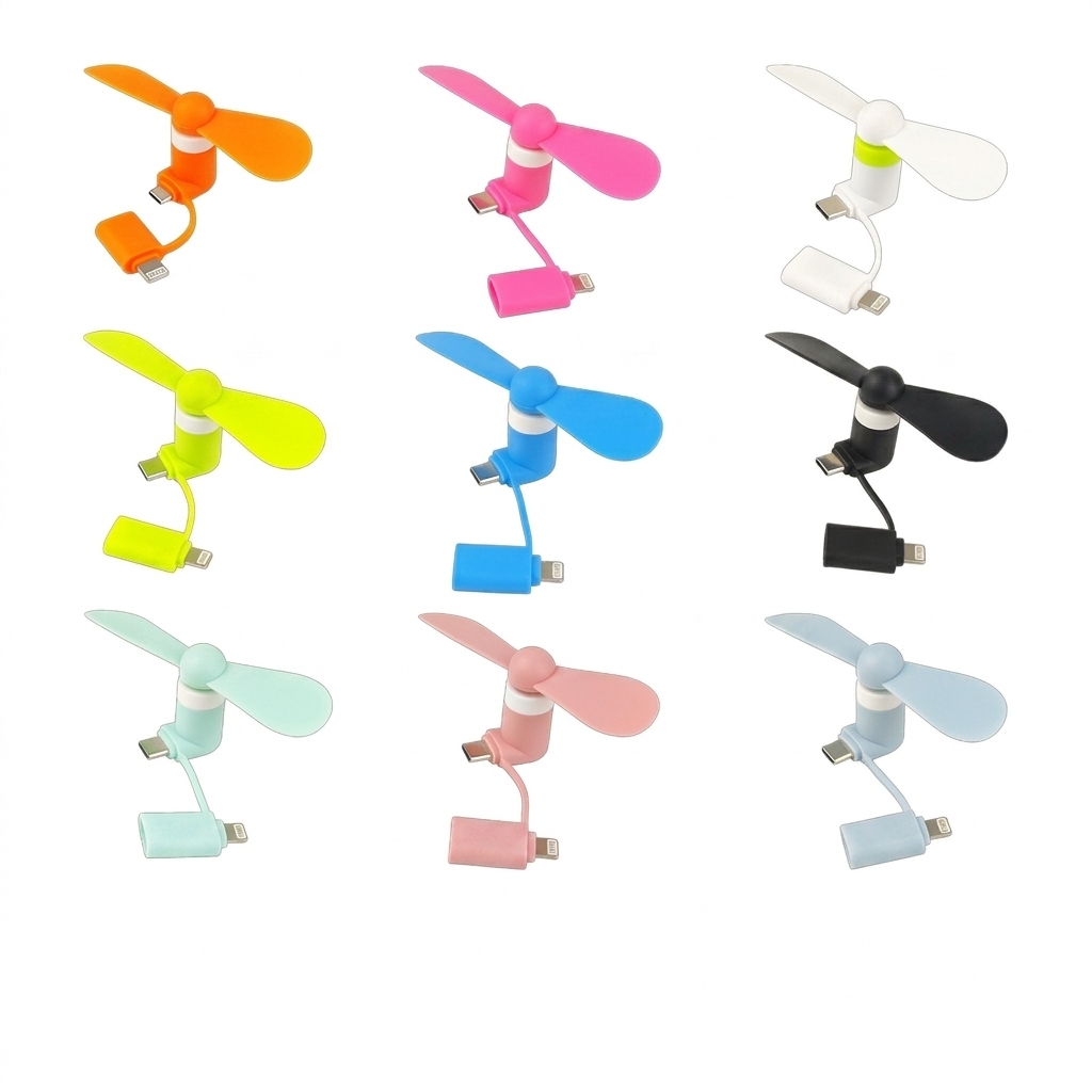 2-in-1 fan-for type-c and lightning