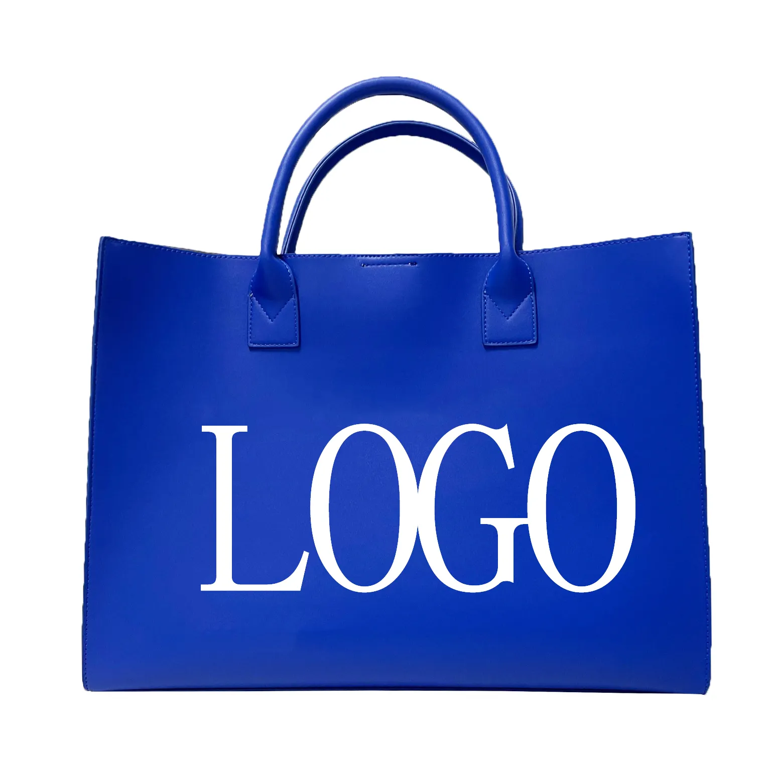 OEM Bajo MOQ Bolso de mano Logotipo personalizado Hablo Fluido Francés Vegano Cuero PU Moda Señoras Bolsos 2023 Totes