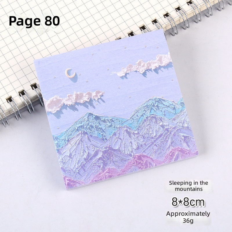 Mountain Half Sleep 80 sheets/book blue