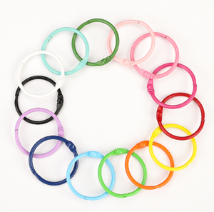 15Mm 25Mm 30Mm 35Mm 45Mm Màu Sắc Thép Vòng Kim Loại Lá Lỏng Lẻo Chất Kết Dính Vòng Cuốn Sách Chia O Nhẫn Khóa - Product Image 2