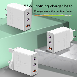 55W Dual PD 20W Fast Charger Quick Charge 3.0 <strong>Multiple</strong> <strong>Output</strong> <strong>Adapter</strong> for EU US UK for Mobile Phones Electric Earphones Cameras - Product Image 4