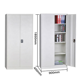 מפעל נדנדה דלת מתכת אחסון ארון פלדה ארון תיוק ארון מתכת עם ארבעה מדפים מתכווננים - Product Image 1