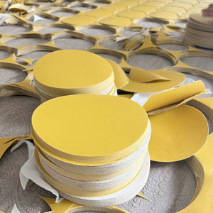 Yellow Color Hook and Loop Sanding Disc Polishing Car Paint <strong>100mm</strong> Flexible Backing Padwith <strong>Turbo</strong> for Sanding Disc - Product Image 3