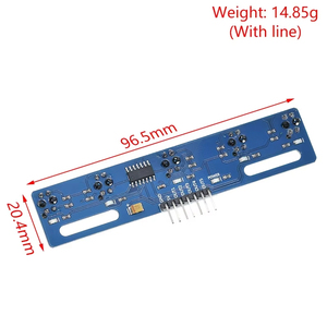 RNSbot MH-ET LIVE 5-Kanal-Infrarot-Reflektorsensor TCRT5000 KIT 5-Wege/Straße IR Photo elektrischer Schalter Barrier Line Track Module