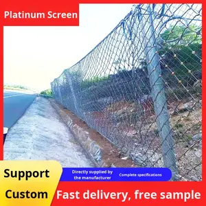 ตาข่ายป้องกันการล่มสลายของภูเขาแบบพาสซีฟ รูปทรงเพชร ทำจากลวดสลิงเหล็ก สำหรับป้องกันภัยภูมิศาสตร์ - Product Image 2