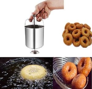 Thép không gỉ Donut Maker Dispenser medu vada khuôn nam Ấn Độ đồ dùng medu wada Dispenser Hướng dẫn sử dụng sản phẩm mới - Product Image 2