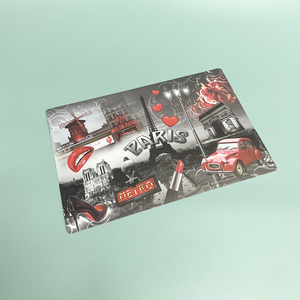 批发方形和六角形印花PP硅胶薄塑料桌垫桌椅地垫 - Product Image 4