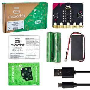 Original Micro:Bit Go Kit For BBC Micro:bit V2 Board+Battery Holder+2 AAA Batteries +Micro USB Cable for Coding and <strong>Programming</strong> - Product Image 2