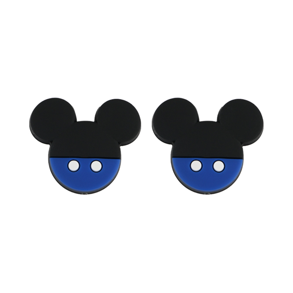 Perle focale en silicone pour souris, bleu marine SA17-Q