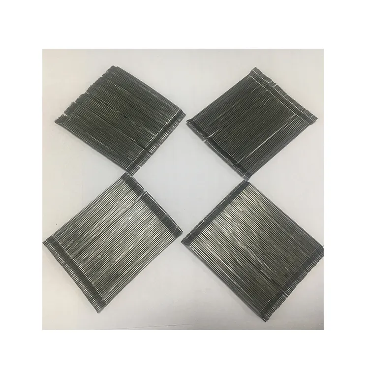 HE75/60 Fibra de acero pegada en frío Beton Hormigón Metal Materiales de construcción Extremo enganchado Fibra de acero Precio