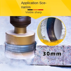 El kuru matkap kiremit delik açacağı seti 10mm çap 6mm 8mm için tüm seramik granit mermer vitrifiye tuğla taş matkap ucu - Product Image 6