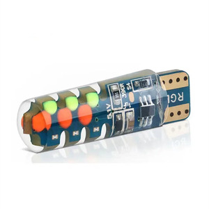 LANSEKO renkli T10 194 Flashing RGB LED ampuller yanıp sönen ve renk değişimi fonksiyonu ile 12V araba Dome harita kapı nezaket ışıkları için - Product Image 3