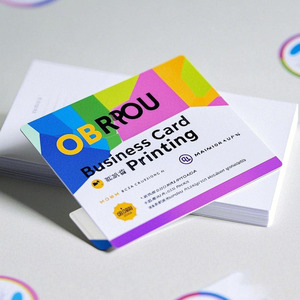 OBROU定制高品质双面纸板名片胶印牛皮纸硬皮反映您的品牌形象
