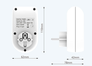 AL-06 timer presa LCD display digitale interruttore di controllo del tempo presa Timer interruttore presa AL-06 TIMER - Product Image 6