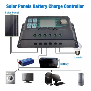 12V 24V Solar panel Batterie regler 2 USB-Anschluss LCD-Anzeige 10A 20A 30A 40A 50A 60A 100A 150A MPPT PWM Solar laderegler - Product Image 6