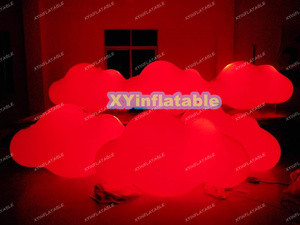 LED aydınlatma şişme asılı bulut balon tavan hava bulut LED ışıkları ile dekoratif şişme tavan balon - Product Image 3