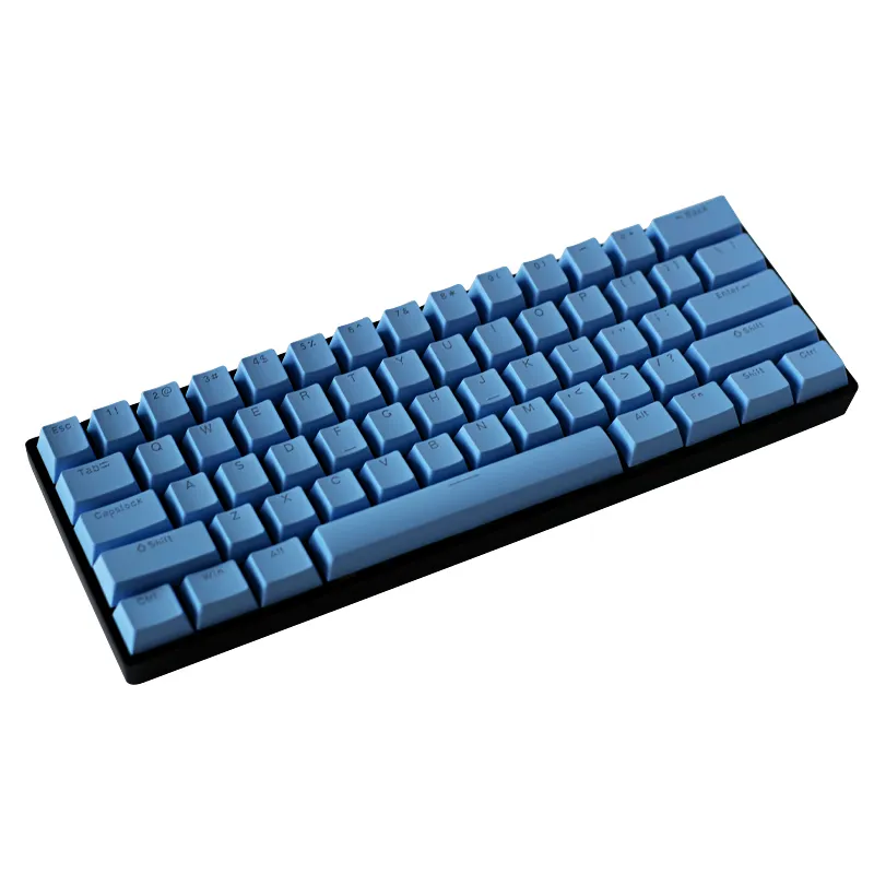 Ventas calientes 61 Teclas Mini Teclado mecánico con cable inalámbrico RGB Light Up Retroiluminado LED PC Computadora Teclado Gamer Gaming Keyboard