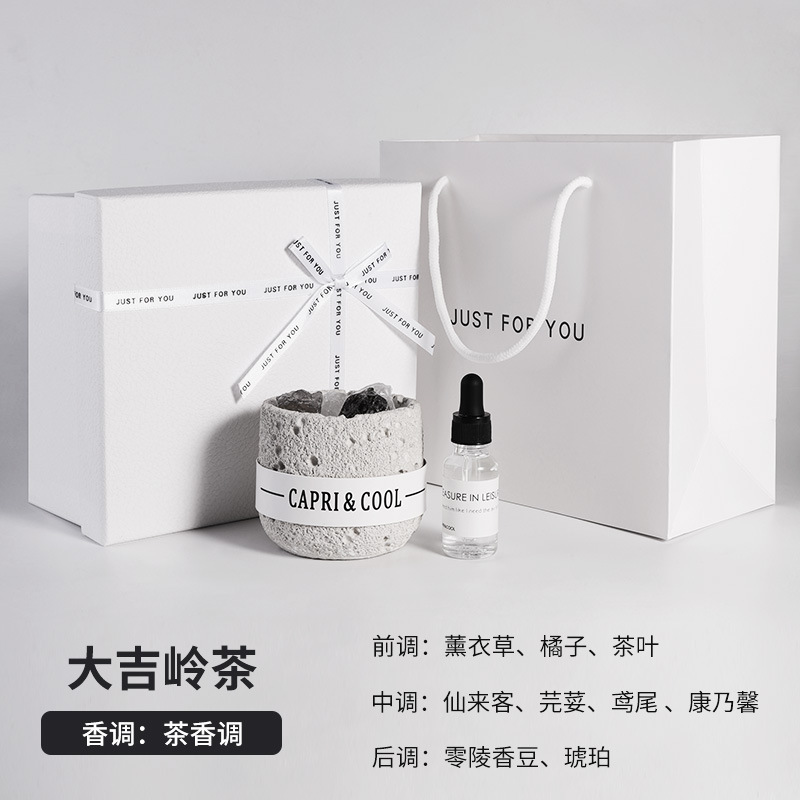Caja de regalo de cristal espacial - Té Darjeeling