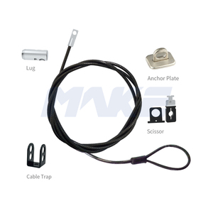 MK811 Seguridad Antirrobo Laptop Cable de acero Push-In Computer Lock con llave maestra para pantalla de escritorio al por menor - Product Image 1