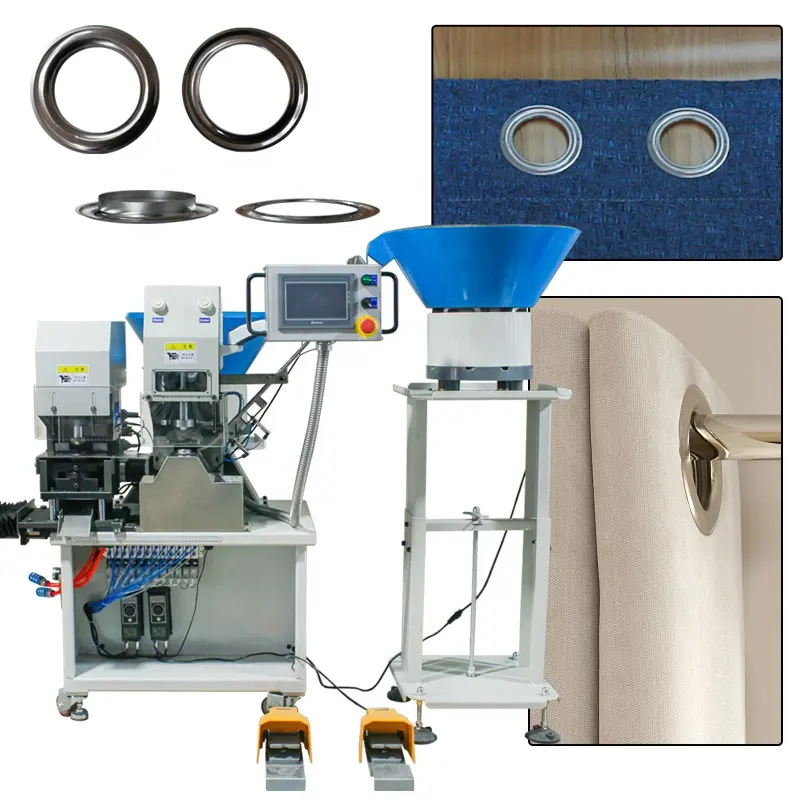 Máquina de prensa automática de anel, máquina de rebitagem automática de cortina de cílios, máquina de perfuração