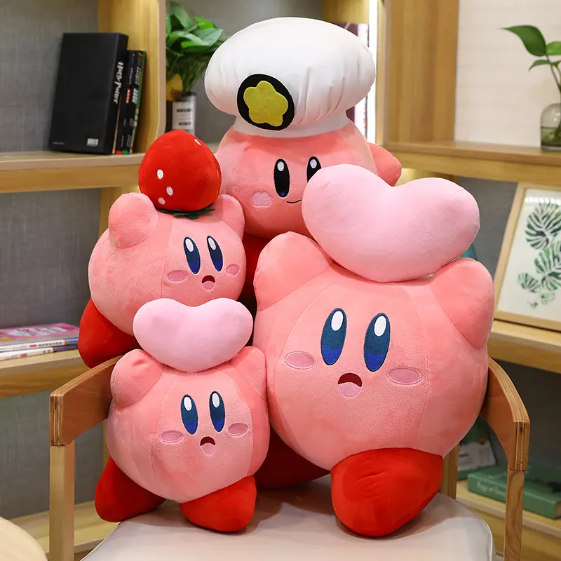 Hot Bán Đồ Chơi Sang Trọng Phim Hoạt Hình Trò Chơi Phim Hoạt Hình Nhật Bản Manga Dễ Thương Đáng Yêu Mềm Bé Món Quà Kirby Của Giấc Mơ Đất Màu Hồng Bóng Kirby Sang Trọng Đồ Chơi