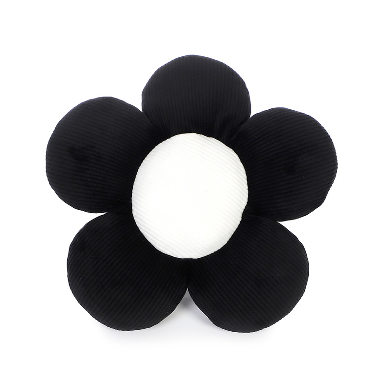 Black floral headrest