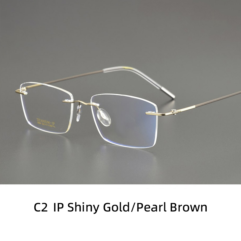 Or brillant/Marron perle