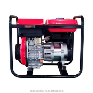 Generador diésel refrigerado por aire de Marco abierto de 5KW de alta calidad, modelo de generadores diésel portátiles - Product Image 3
