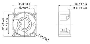 אודיו מגבר cooler 40mm מיני brushless גבוהה cfm <span class=keywords><strong>pwm</strong></span> 4020 5v <span class=keywords><strong>dc</strong></span> קירור מאוורר 40x40x20