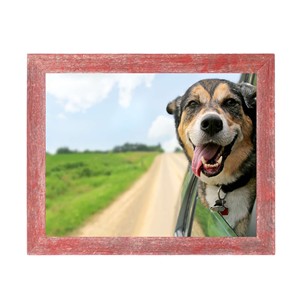 HMS <strong>9</strong>\&quot; <strong>X</strong> <strong>12</strong>\&quot; Rustic Farmhouse Style MDF Photo <strong>Frame</strong> Red Wood <strong>Frame</strong> with Glass Front for Photos Simple Square Design for DIY - Product Image 3