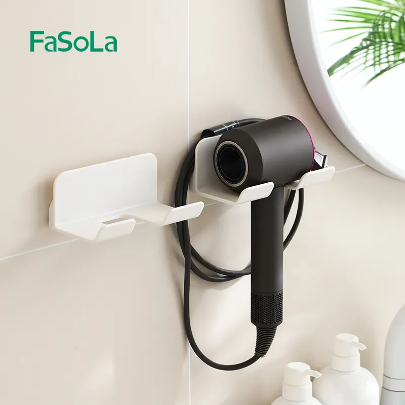 FaSoLa Hair Dryer shair shair Dryer supporto supporto a parete strumenti per la cura dei capelli organizzatore di stoccaggio per armadio bagno spazio risparmio