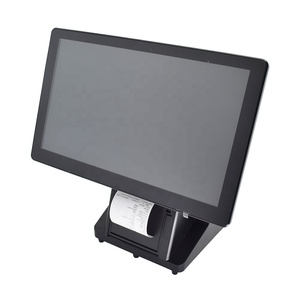 Restaurante de pantalla dual de 15,6 pulgadas Android Todo en uno Sistema Pos personalizado Windows Punto de venta Pos Máquina - Product Image 1