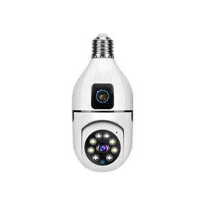 Vendita calda HD 1080P 2MP lampadina senza fili a doppia lente 360 gradi Wifi Panorama IP Camera V380 - Product Image 1