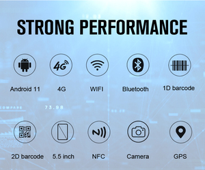 <strong>Android</strong> 11 System Industrial GPS Barcode Scanner with PDA Wifi 2D QR <strong>Code</strong> Physical Keyboard Numeric Keys NFC &amp; RFID in Stock - Product Image 5