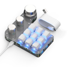 Blanc 9+3 boutons filaire RVB