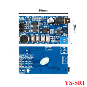 DC5V音声録音再生モジュール3W4ohm-8ohm4分ISD1820ラウドスピーカーメガホンYS-SR1を交換 - Product Image 4