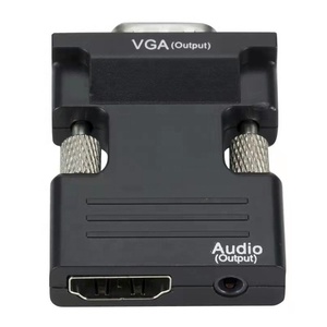 HDMI zu VGA Adapter Mit Audio HDMI Kompatibler Konverter 1080P HDMI Buchse Eingang zu VGA Stecker Audio Ausgang Adapter Plug Play