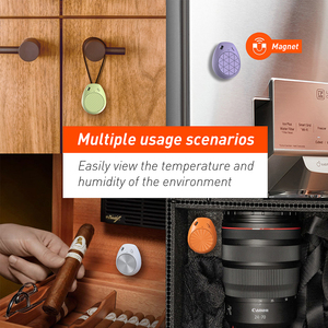 Termómetro inalámbrico digital para el hogar, higrómetro con sensor de humedad y temperatura de registro de memoria máxima mínima, reloj despertador CT01