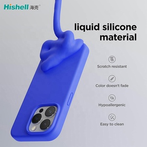 Perakende ambalaj ile katı sıvı silikon darbeye dayanıklı telefon kılıfı iç mikrofiber Apple iPhone 15 Pro Max için özelleştirilebilir - Product Image 5