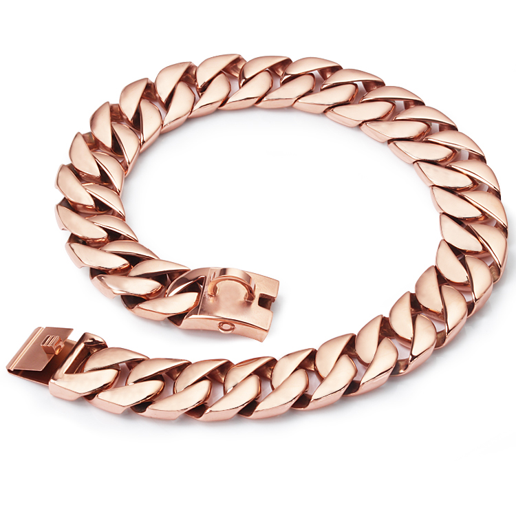 Collier 32 mm en or rose