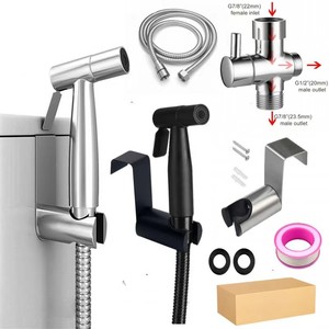 Modern duvara monte paslanmaz çelik el bide musluk püskürtme seti fabrika doğrudan taşınabilir banyo bide püskürtücü tuvalet için - Product Image 4
