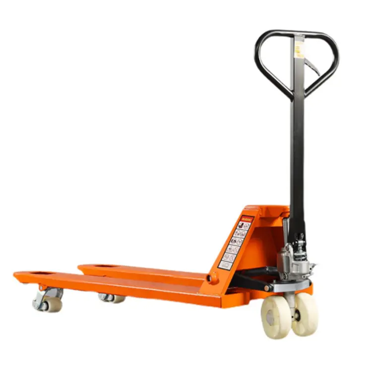 Gabelstapler orange manueller Gabelstapler 5 Tonnen Kapazität hydraulischer Hand-Pallettenauflieger manueller Pallettenauflieger