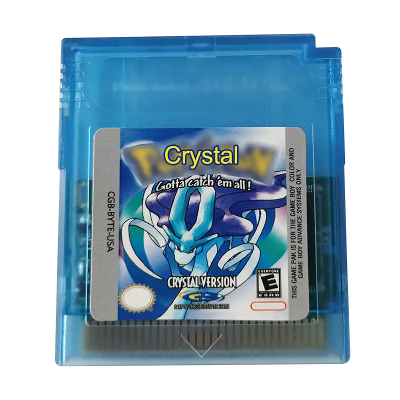 For Video Game Cartridge Console Card English Language Version Crystal Blue