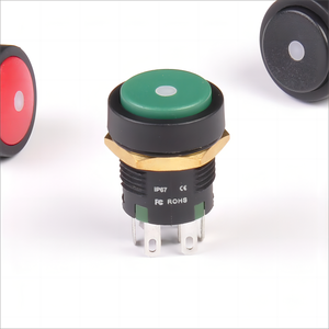 Interruttore a pulsante da 16mm IP67 DPDT 8pin interruttore a pulsante illuminato - Product Image 6
