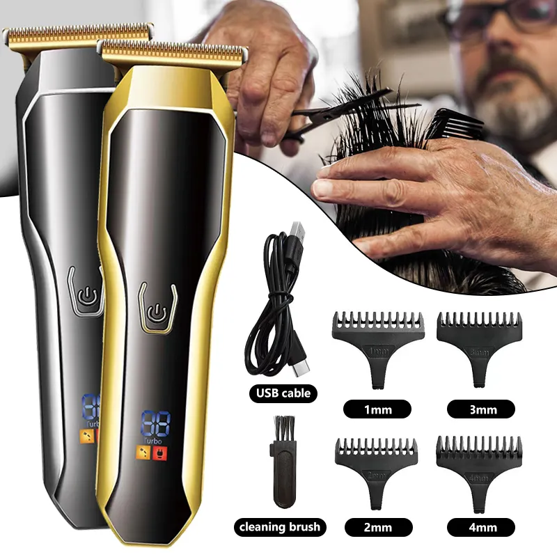 WAIKIL – tondeuse à cheveux électrique professionnelle, Rechargeable par USB, pour hommes, offre spéciale