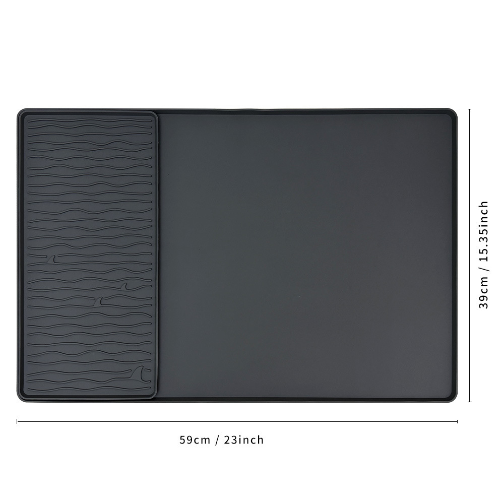 Black two-in-one-water ripple