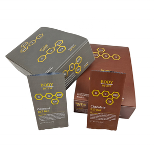 Mẫu miễn phí bán lẻ truy cập các tông hiển thị Hộp giấy cho Pop đồ ăn nhẹ sô cô la ngũ cốc năng lượng thanh wrapper bao bì - Product Image 4