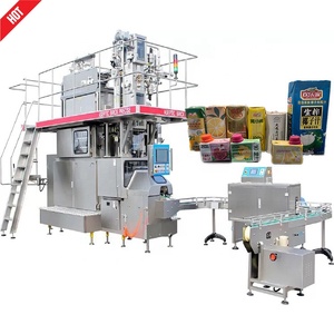 Tốt nhất bán kim cương hình xoài nước trái cây vô trùng carton điền Máy carton gạch điền máy chìa khóa trao tay giải pháp - Product Image 1