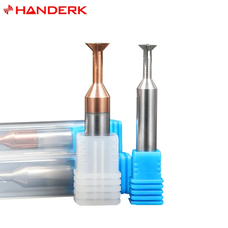 HANDERK Best Price Carbide Dovetail End Mill Dovetail Milling Cutter for CNC Cutting Tool