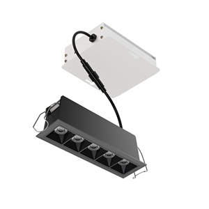 ETL 5セル15W1200lm5CCT選択されたライン埋め込み式LED気密建築用IC定格偏光埋め込み式LED照明 - Product Image 3
